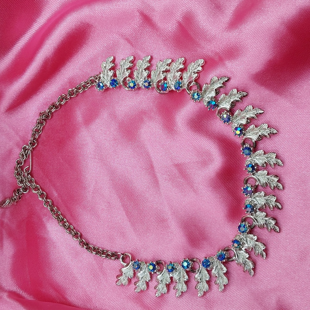 Beautiful silver statement with blue stones